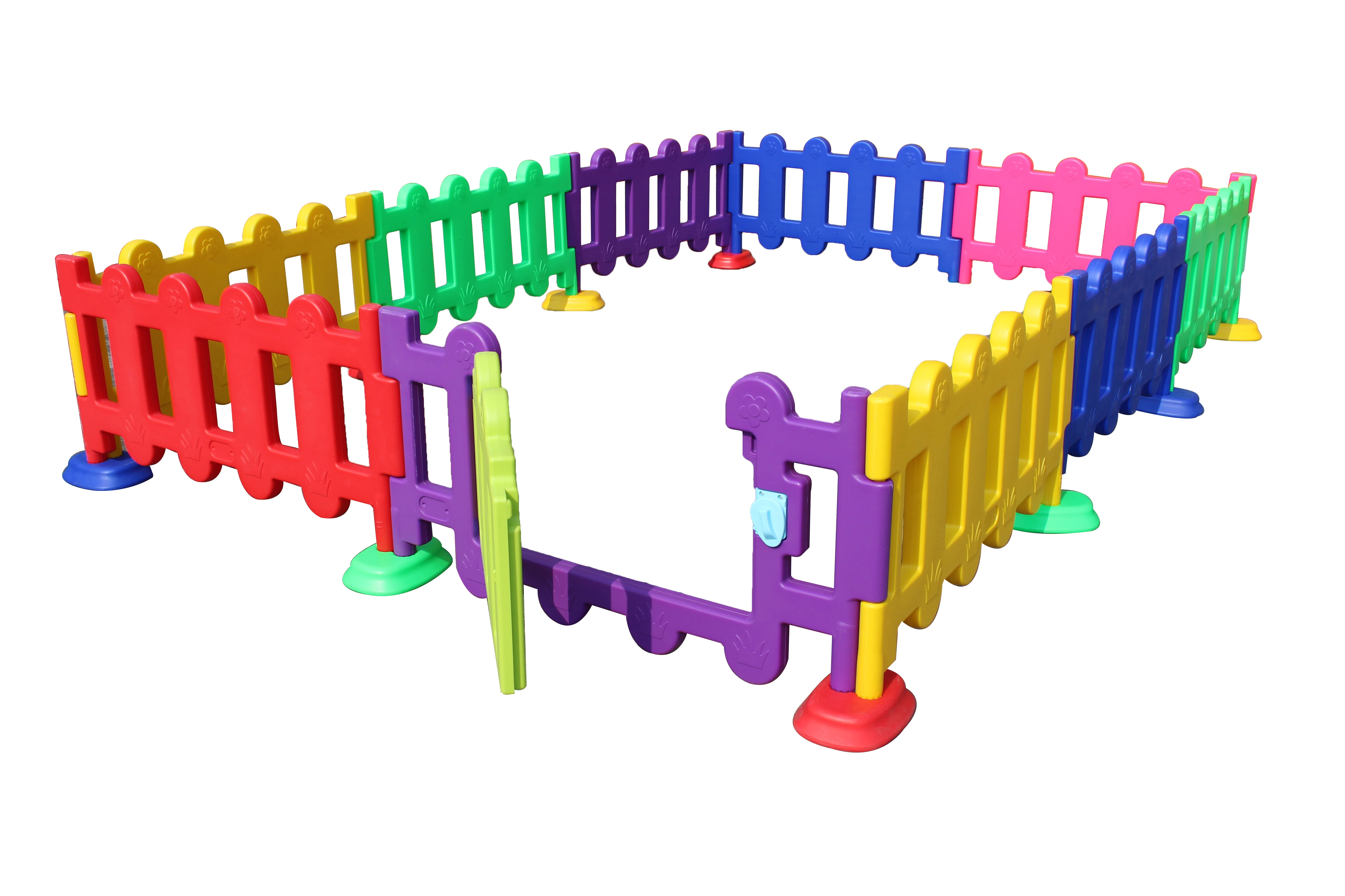 Colorful daycare activity center kids indoor plastic fence safe plastic fence home toddler plastic play fence