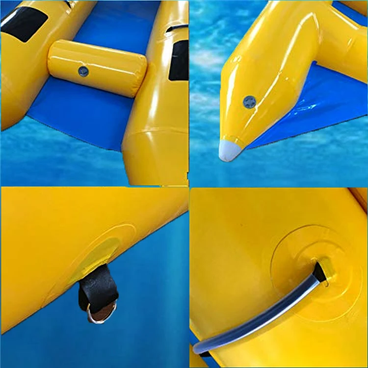 6 Person Pvc Air Boats Inflatable Towable Water Flying Fishing Tube Boat