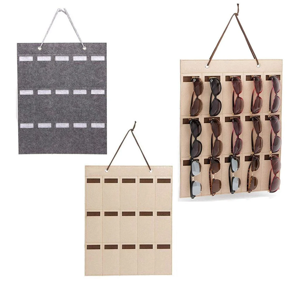 New Arrivals Accept Custom felt hanging storage sunglasses storage