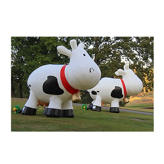 Giant advertising inflatables xxx milka cow mascot/life size totem balloon for Decoration events