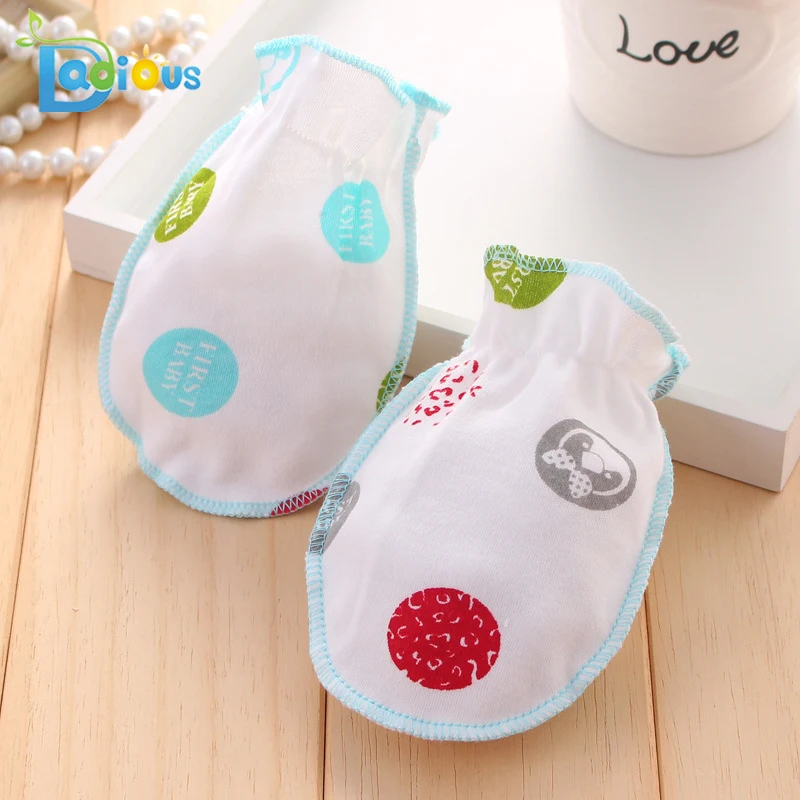 
Newborn Baby Cotton Gloves No Scratch Mittens For Infant Boys Girls 