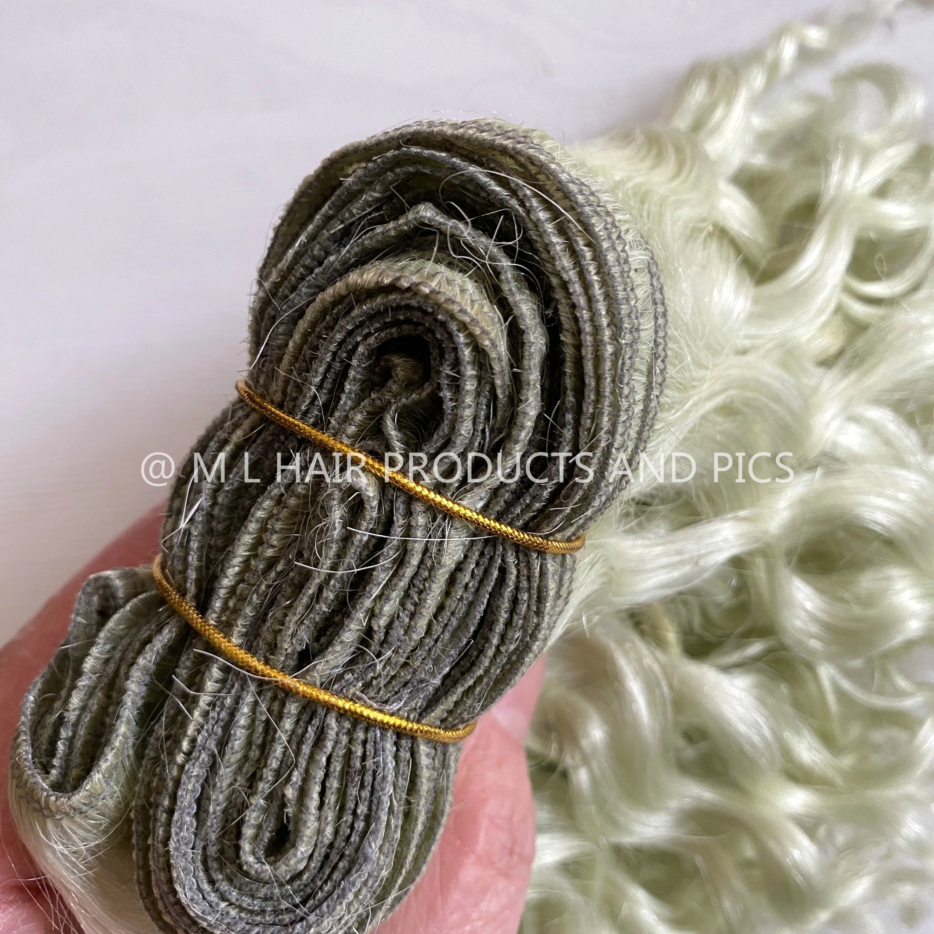 Кукольный парик для наращивания Blythe из козьей шерсти