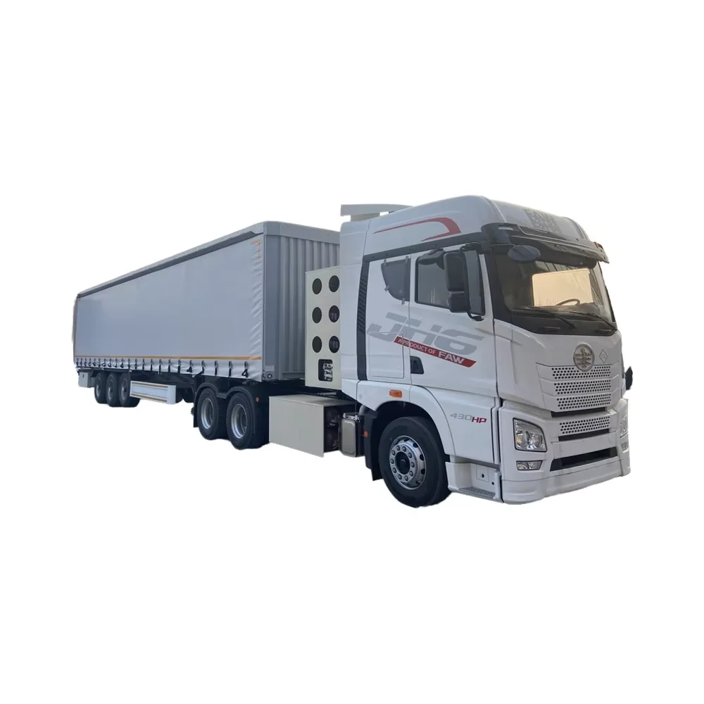 Custom 3 Axis Side Curtain Semi Trailer for Transporting Large Equipment Factory Direct Truck Trailers