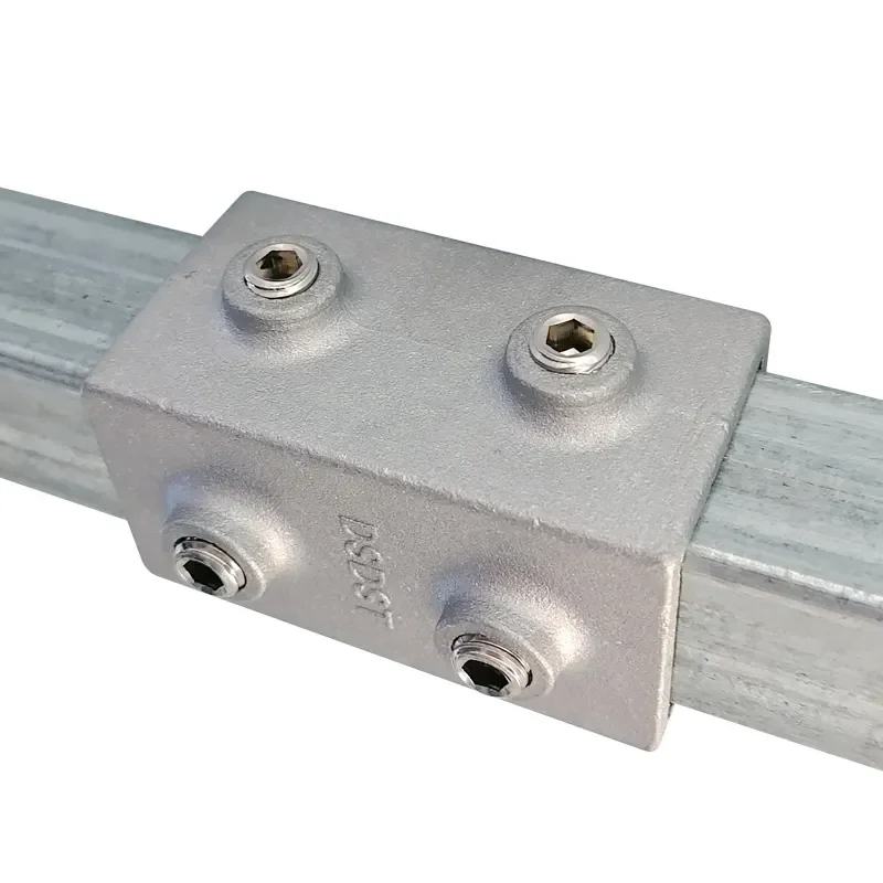 Aluminum alloy Cross Quick Connectors Guardrail Cast Aluminum Structural Fittings Handrail Pipe Clamps