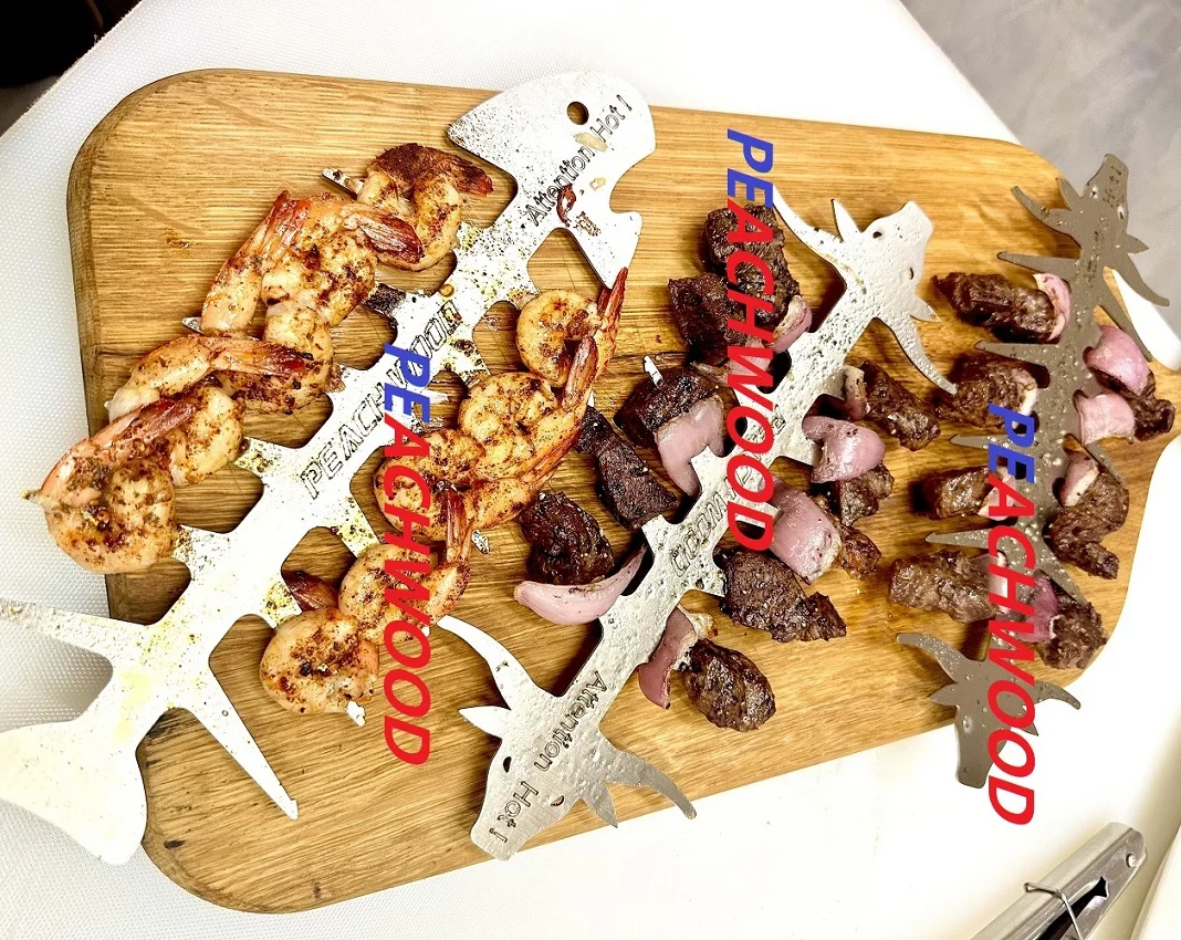 Fish Bone Shaped Stainless Steel Barbecue Skewer