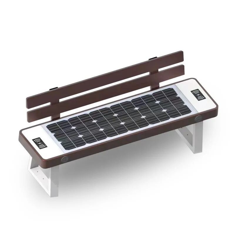 Hot Sale Outdoor Smart Solar power Garden seat with wifi Phone wireless charging and USB Charging Chair