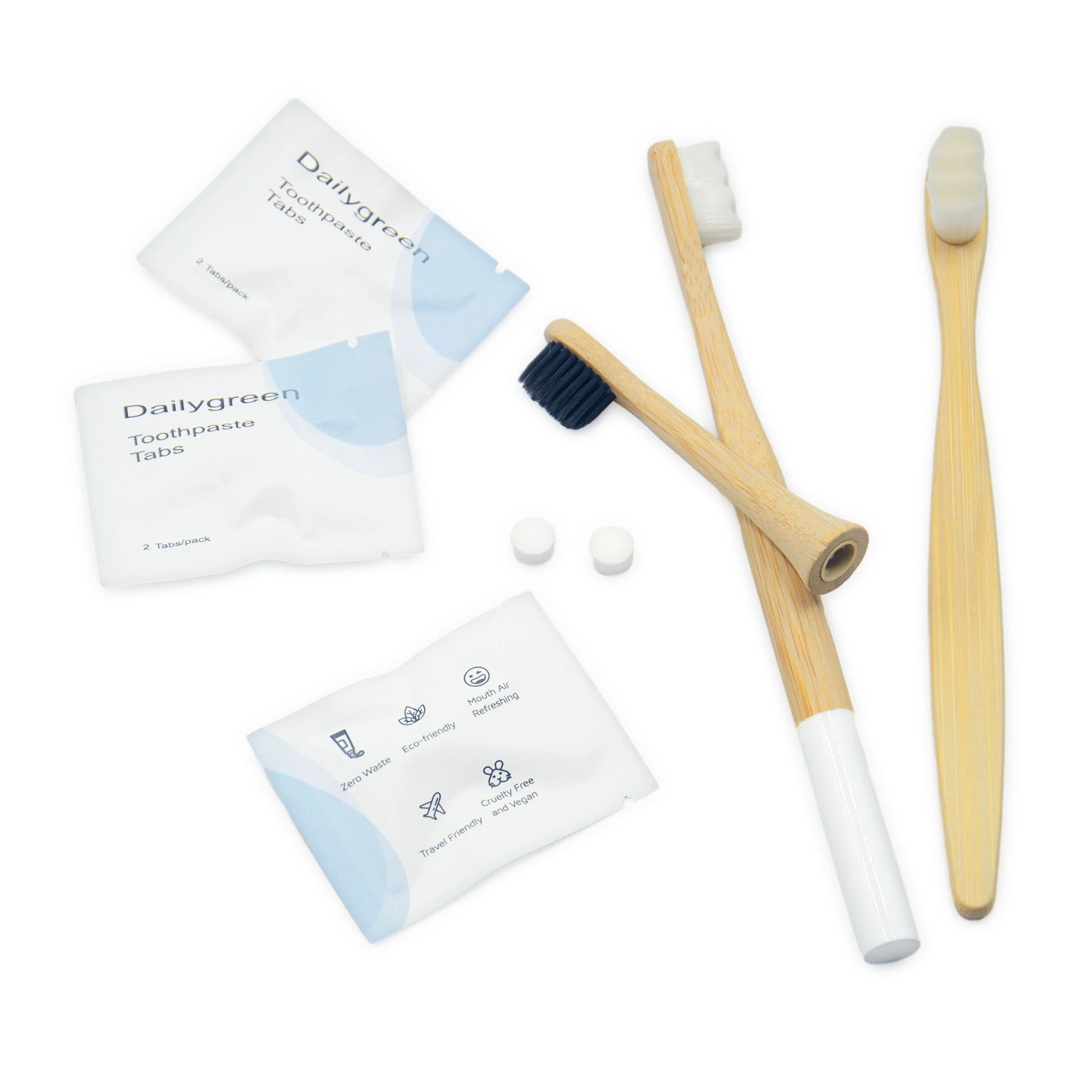 Organic Teeth Whitening Toothpaste Tablets Hotel Oral Care Fresh Breath Toothpaste Tablets with Fluoride