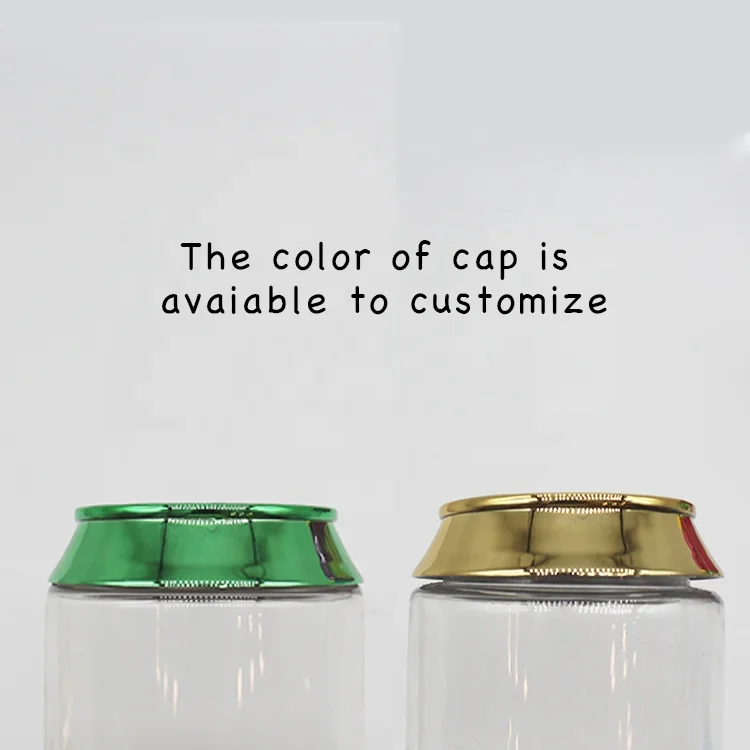 Transparent plastic cola can packaging beauty egg food toy with screw lids