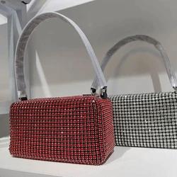 805#Luxury Fashion colorful pink green blue crystal Rhinestone Clutches Bag Women Purse Bling bag Evening Party Diamonds Handbag