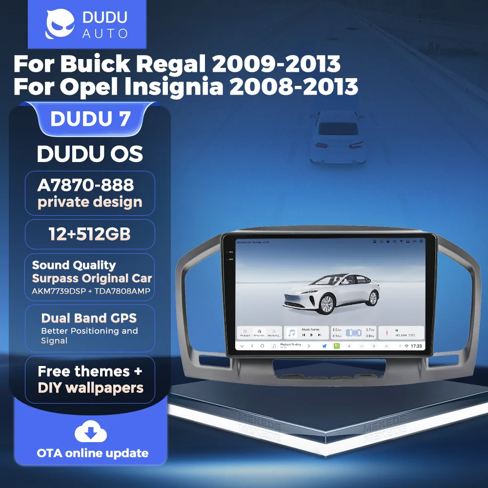 Автомагнитола DUDUAUTO мультимедийный плеер GPS стерео автомагнитола игра для Buick Regal 2009-2013 Opel Insignia 1 2008-2013