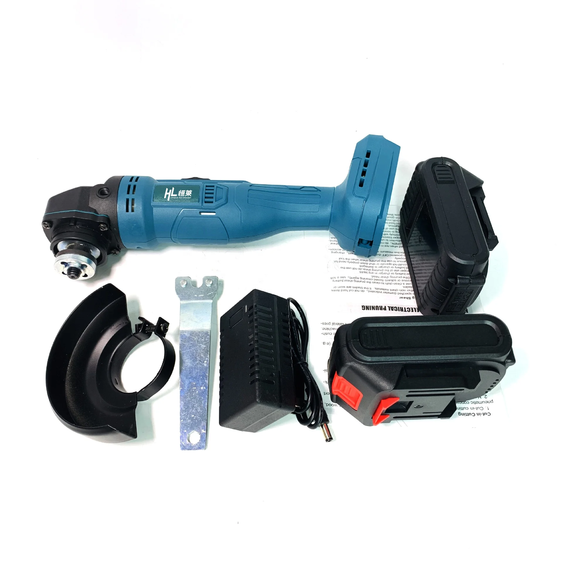 21V 100/115mm Rechargeable li-ion battery variable speed cordless Battery angle for metal polishing
