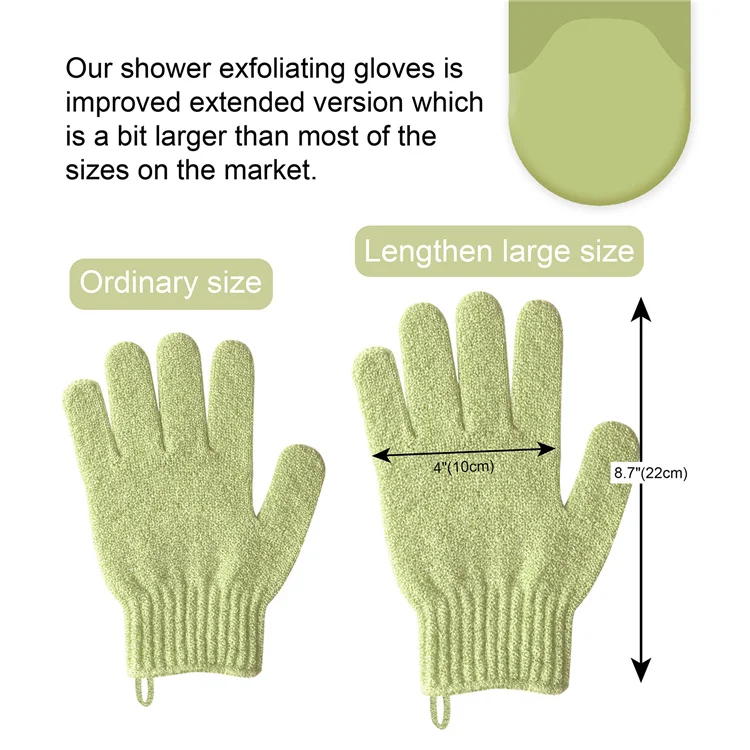 Best&Wecan custom logo wholesale body scrub bath shower hand exfoliating gloves