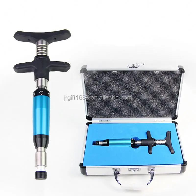 New Chiropractic Adjusting Tools Spine Correction Gun 4 Heads Adjustable Intensity Therapy Spinal Massage Machine