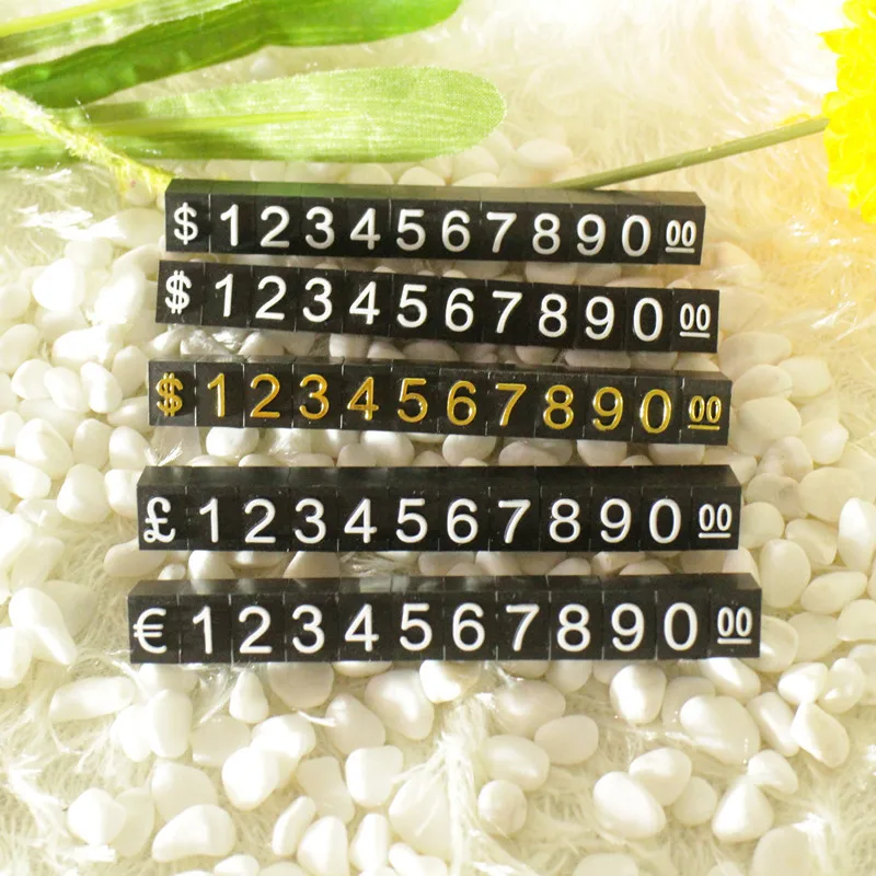 Micro plastic price tag digital tablet jewelry watch price tablet