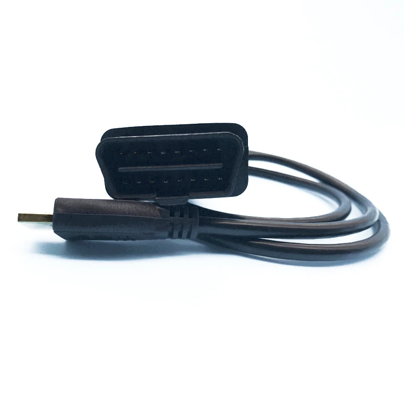 Newest Custom Over Molded Male OBD2 Cable obd extension cable car diagnostic wire