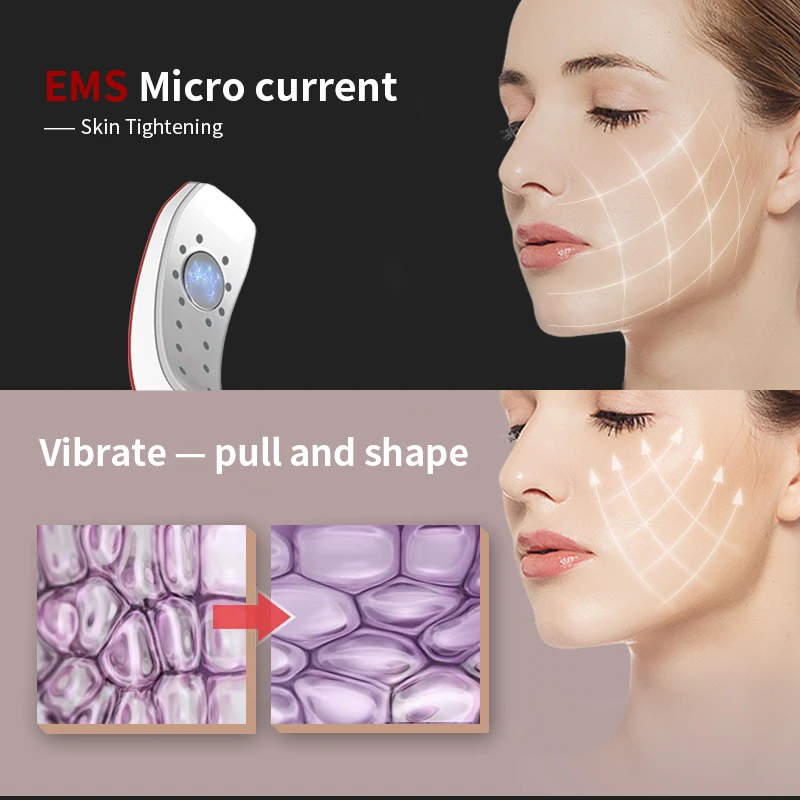 Wholesale Lifting and firming EMS Micro-current Facial V-Shaped Facial Lifting Device