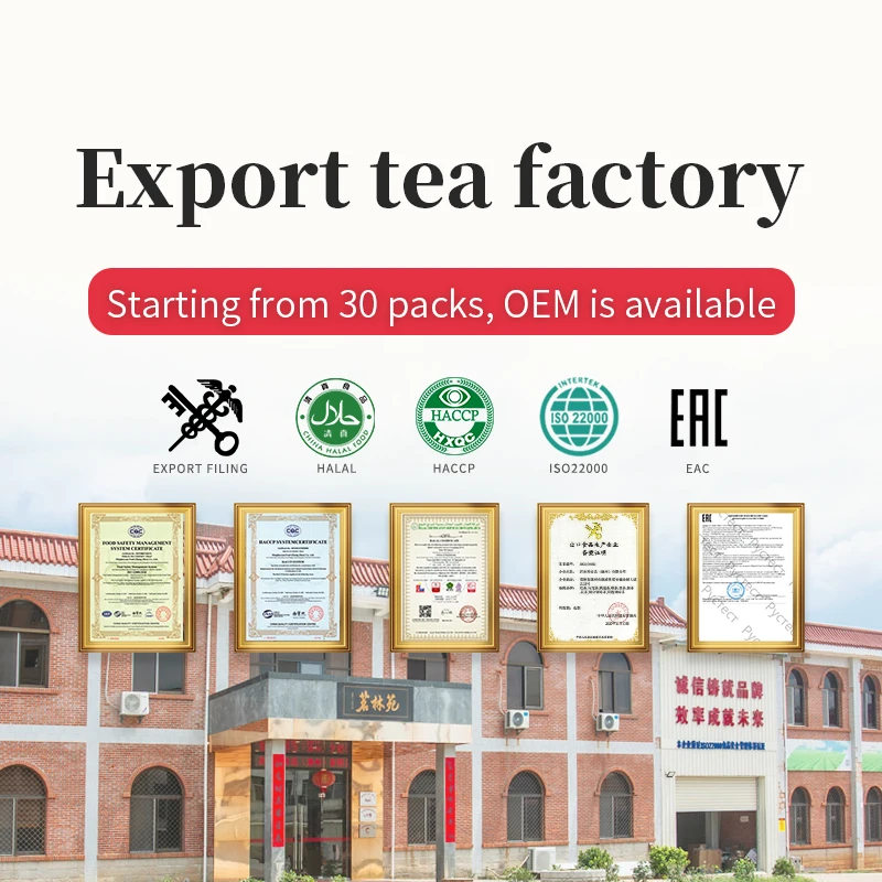 Chinese manufacturer healthy loose tea bulk flavor Gardenia Green Tea bag packaging milk boba bubble tea