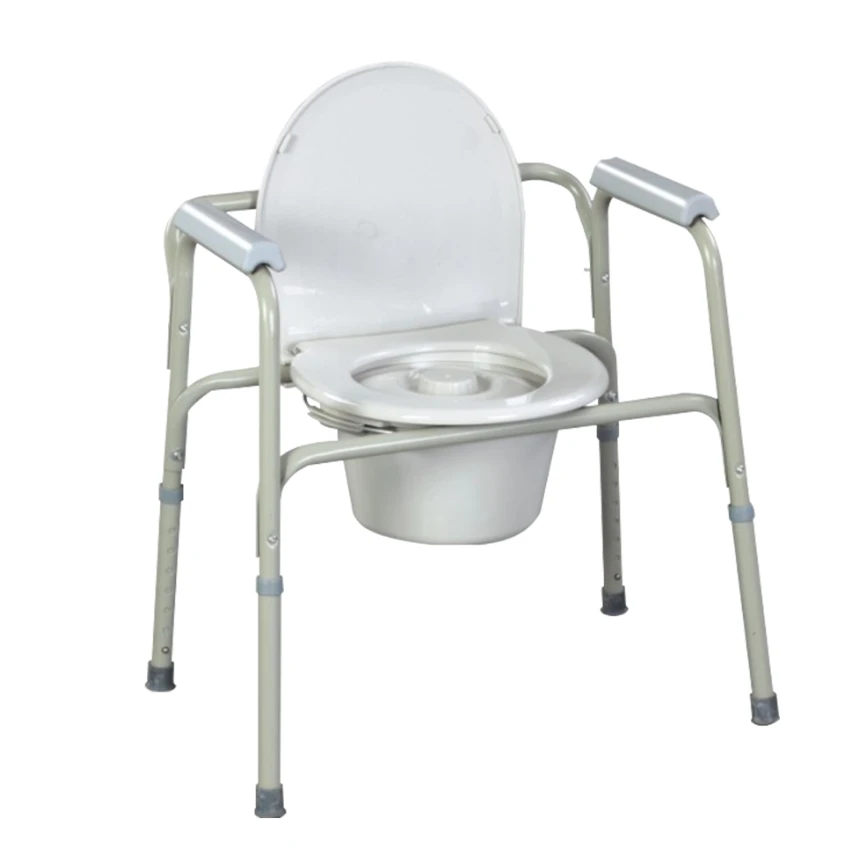 YF-CO06 Commode Chair Stable safe design bathroom commode wheelchair for elderly
