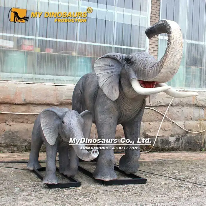 R Outdoor Waterproof Animatronic Life Size Elephant Robot