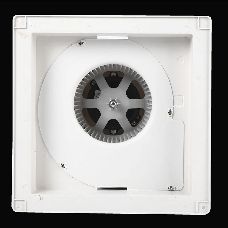 SDIAO Hot sale factory direct 10 Inck square Exhaust Fan ventilation fans plastic silent bathroom exhaust fan with led light