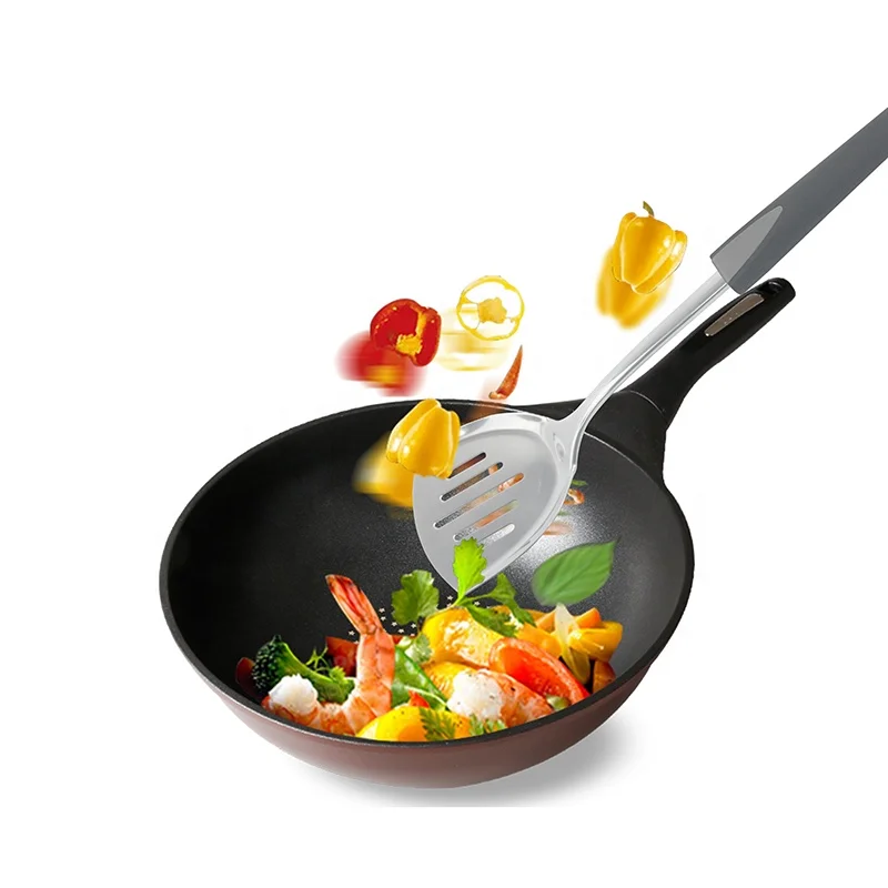 Durable Cooking Tools Stainless Steel Kitchen Cooking Utensils With Soft Touch Handle