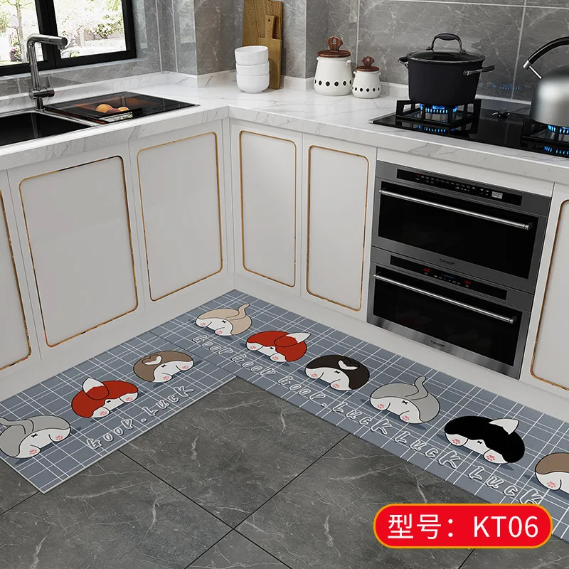 waterproof indoor foot mat kitchen mat set of 2 non-slip comfort kitchen rug kitchen floor mats