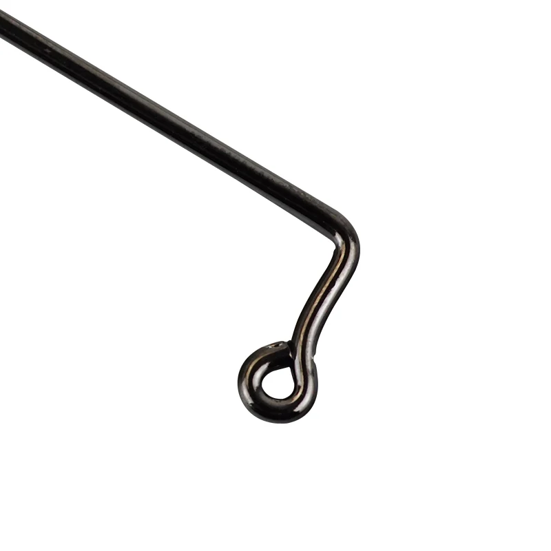 Wholesale 1Pcs Carbon Steel Black Nickel 90 Degree Right Angle Jig Hooks Fishing Tackle