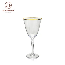 good price luxury drop resistance acrylic stemless water glasses shark wine glass gold