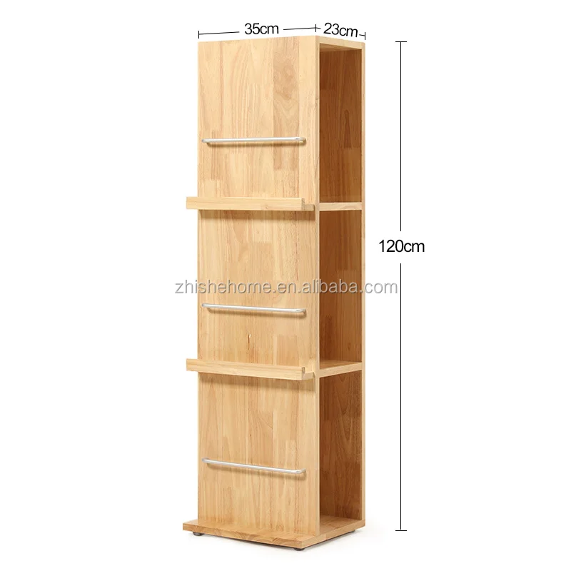 Modern  Solid Wood Furniture Magazine Holder Cabinet Wooden Bookcase Book shelf
