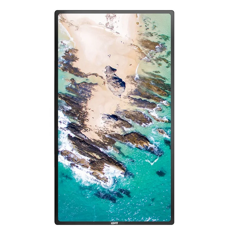 LOFIT 2021 large size 65 inch Wall Mounted LCD/LED digital photo frame digital signage advertising player