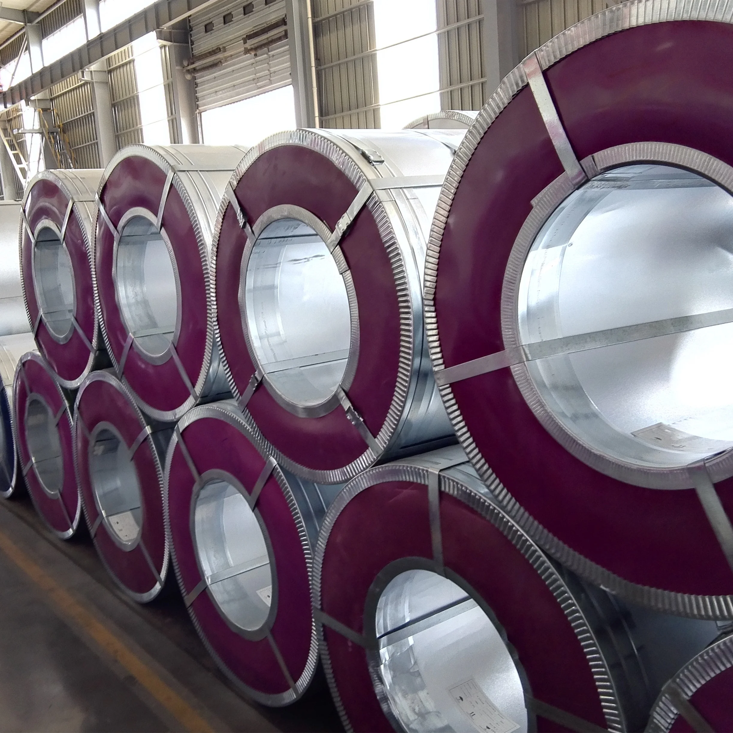 Factory Stock 800mm 1000mm Width color 9016 Customized  PPGI Prepainted Steel Coil