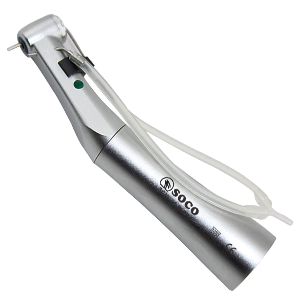 SOCO Dental implants products push botton contra angle 20:1 reduction spray outer water handpiece for implant