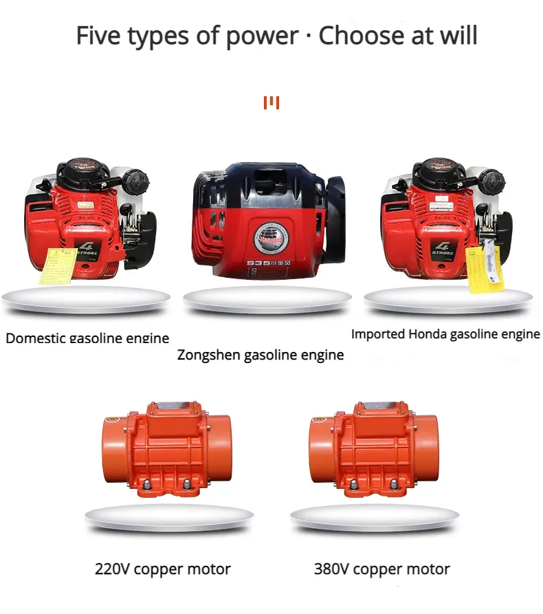 Factory Price Concrete Vibratory Leveling Screed Machine Gasoline Concrete Vibration Ruler