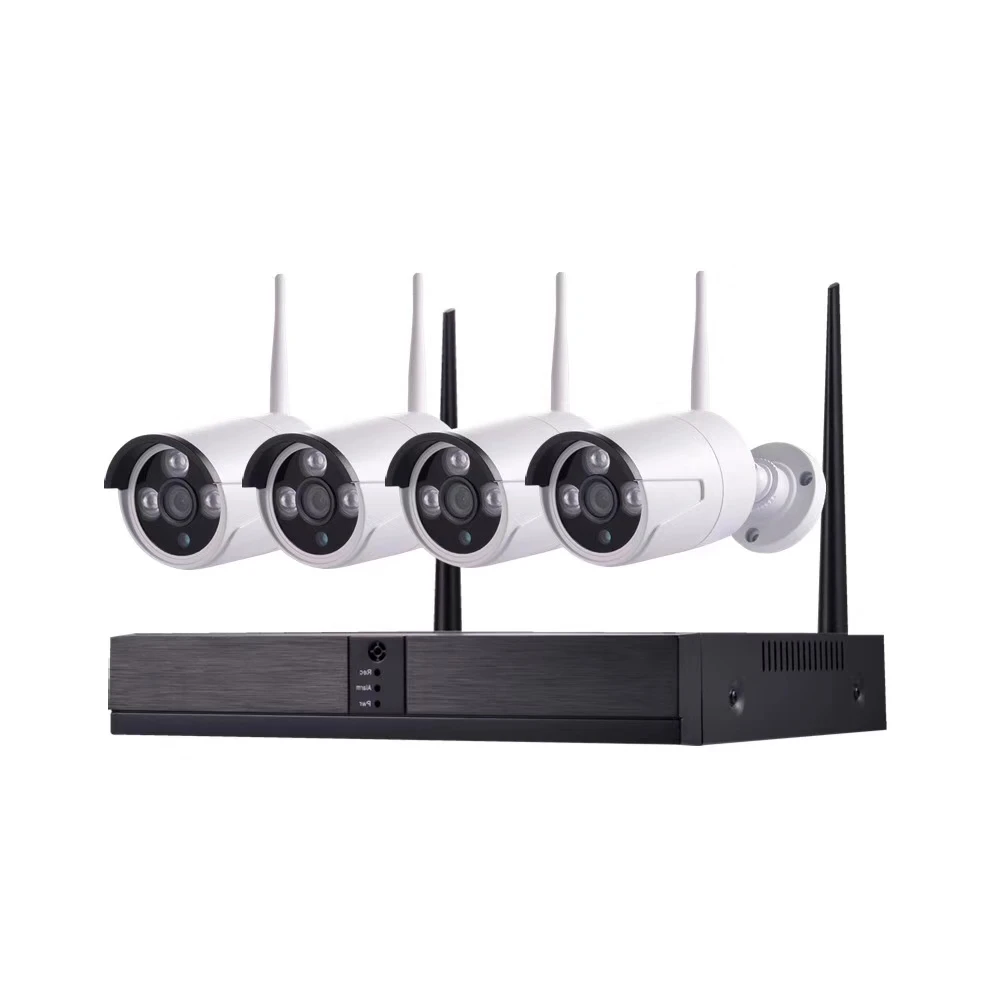 
FULL HD Outdoor Waterproof 4CH 2MP 1080P Wifi NVR Kit Network IP CCTV Camera System Wireless with 2-Way Audio 