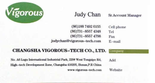 Judy namecard