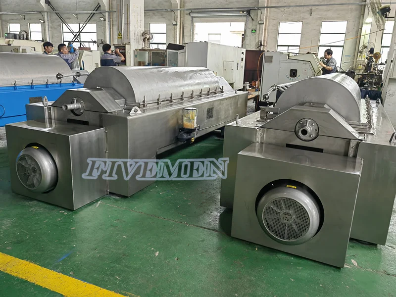 High Efficiency Continuous Horizontal Decanter Centrifuge Separator for Dewatering Humic Acid Waste Sludge