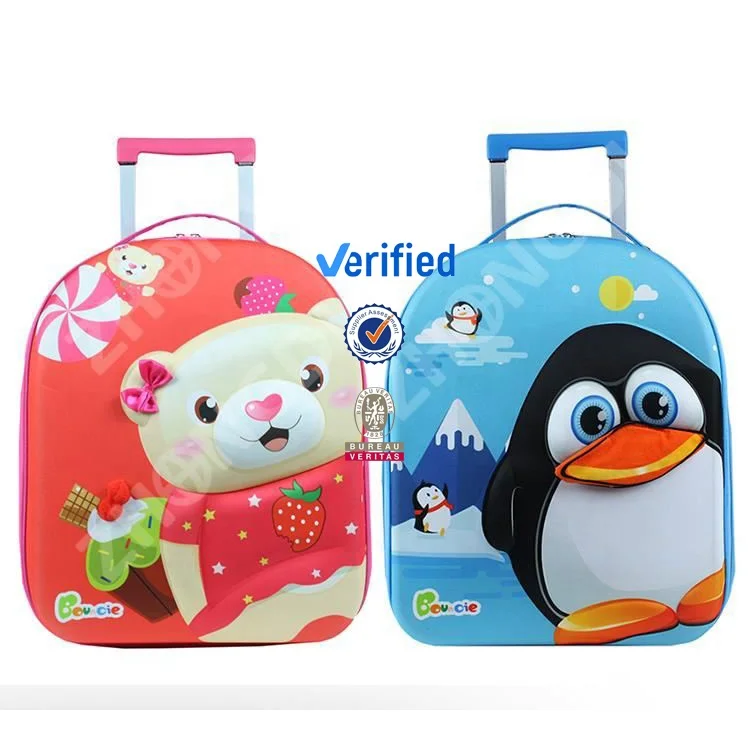 Eminent Bags Travel Luggage Suitcase 15inch Wheeled Eva Custom Made High Quality Cartoon Kids Children Spinner OEM Carry-on