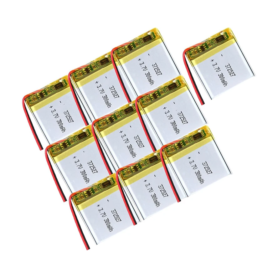 OEM ODM Toys Smart Watch Polymer Battery Rechargeable 3.7v 350mah Li-ion Battery 372737 Small Lithium Ion Batteries