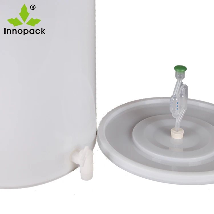 home brewing equipment 30l plastic fermented bucket with lid