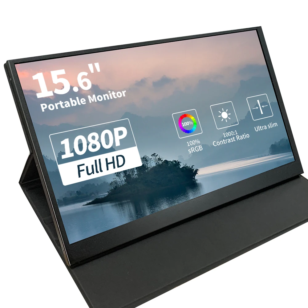 Portable Monitor 17.3 17 15.6 14 13.3 13 12.5 10.1 inch Touch Screen Monitor 15.6 inch Portable Monitor For Laptop
