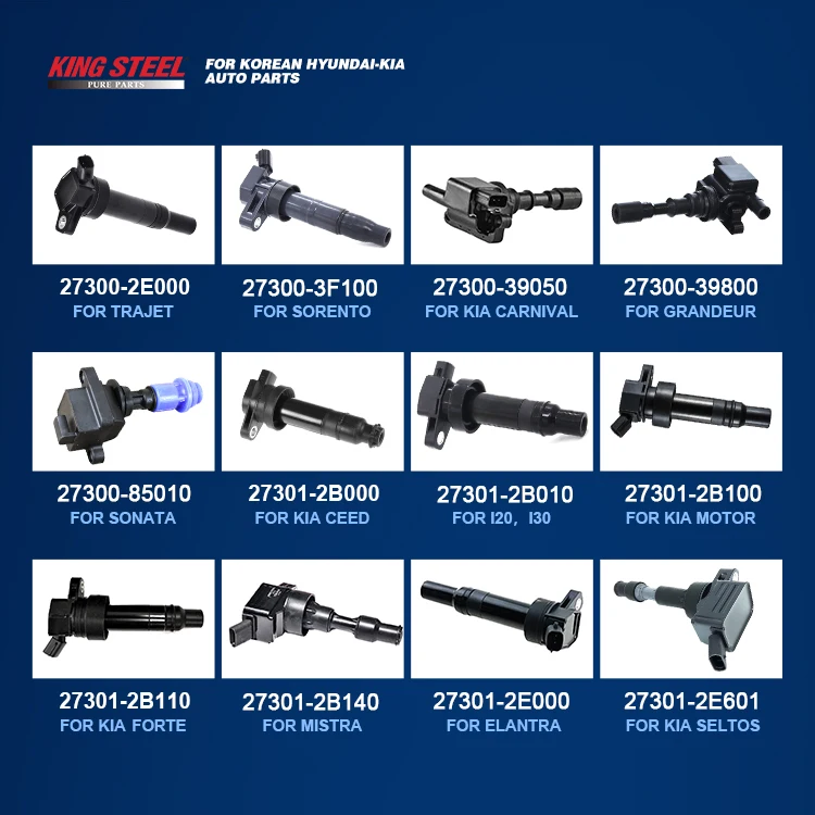 KINGSTEEL Wholesale Auto Parts Ignition Coil Pack Car Ignition Coils for Hyundai Elantra Santa Fe Accent I10 I30 Tucson IX35