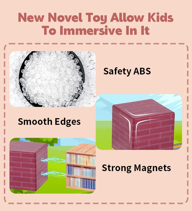 Educational magnet building blocks stem magnet toys for toddler Gift for Boys Kids Age 3-12