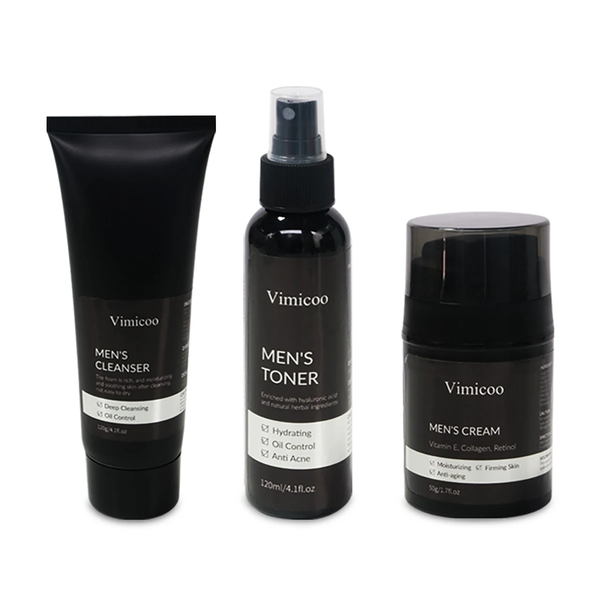 Best Sale Private Label Facial Beauty Products Kit Anti Wrinkle Brightening Face Skincare Set For Men Skin Care