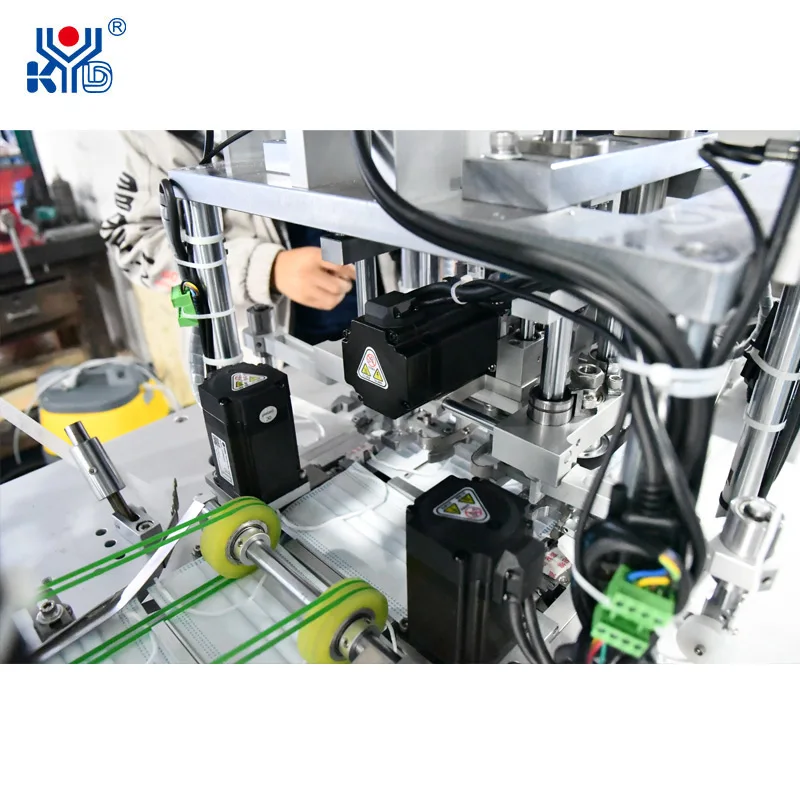 Automatic Surgical Medical Inner Ear Loop Face Mask Making Machine with Turnover Function
