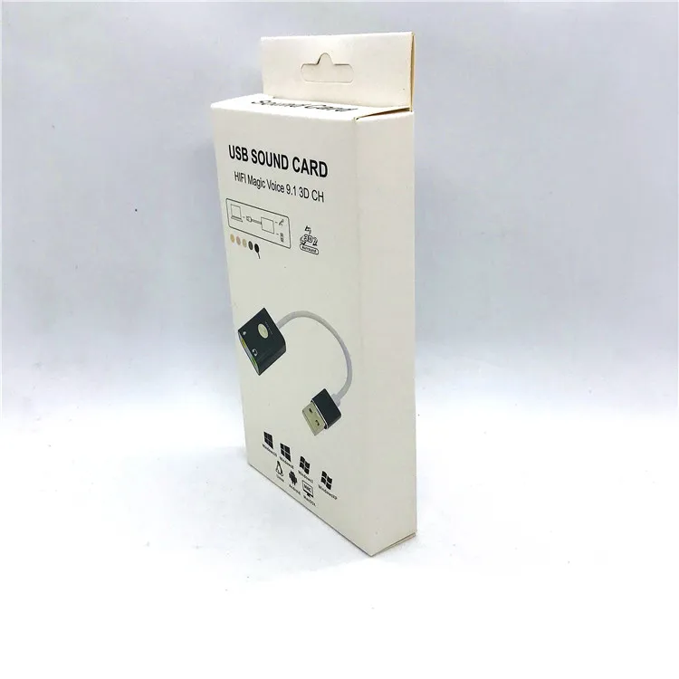 Лучшие продажи 9 1 канал USB Игровой 2 pin 3 5 мм Внешний Usb аудио адаптер Звуковая