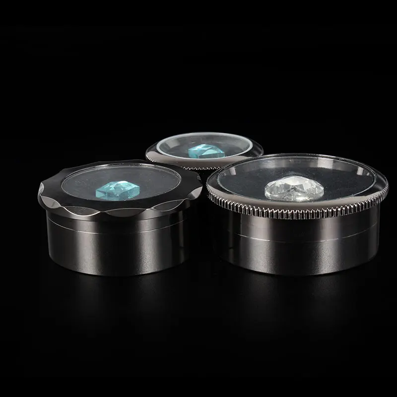 Wholesale Diamond Display Metal Case Stone Storage Box Gem Packaging