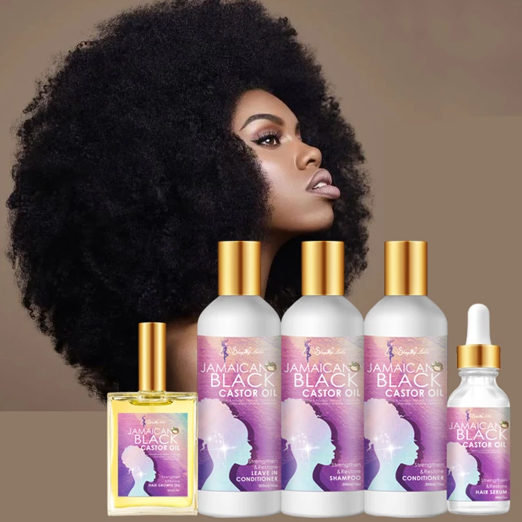 Jamaican Black Castor Oil olive oil hair care conditioner shampoo for african people curly hair (1600395181962)