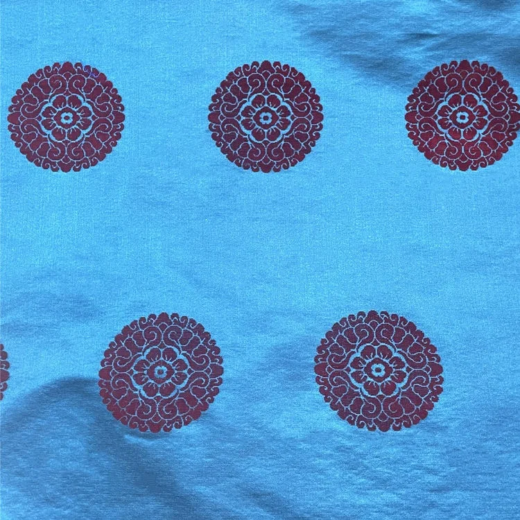 Silk brocade with velvet jacquard  Palace luxury silk jacquard fabric for garment Bhutan garment fabric