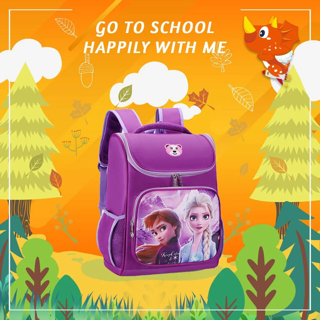 Wholesale  beautiful Cheap Price Light  Cute Girls Cartoon School Backpack Bag Children Trendy Kindergarten Schoolbag For Kids