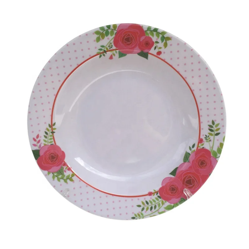 Thailand design Custom Printing Melamine Plates A1 grade 30% cheap bulk